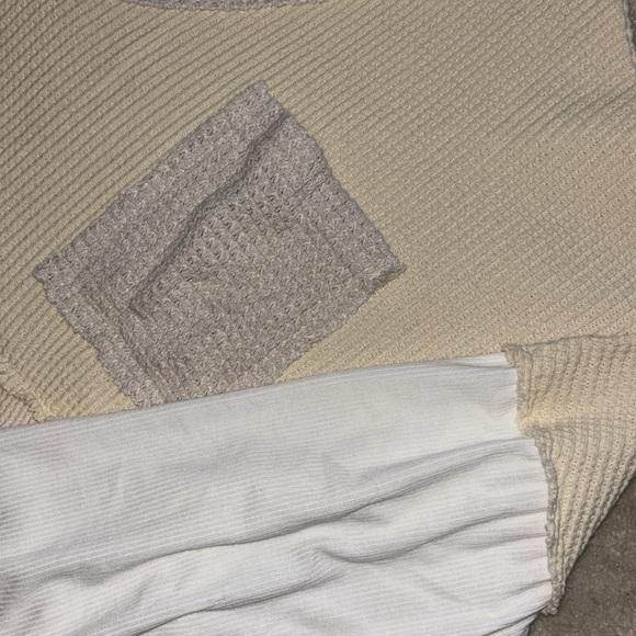 NEW POL waffle knit boho top oversized - Picture 8 of 12